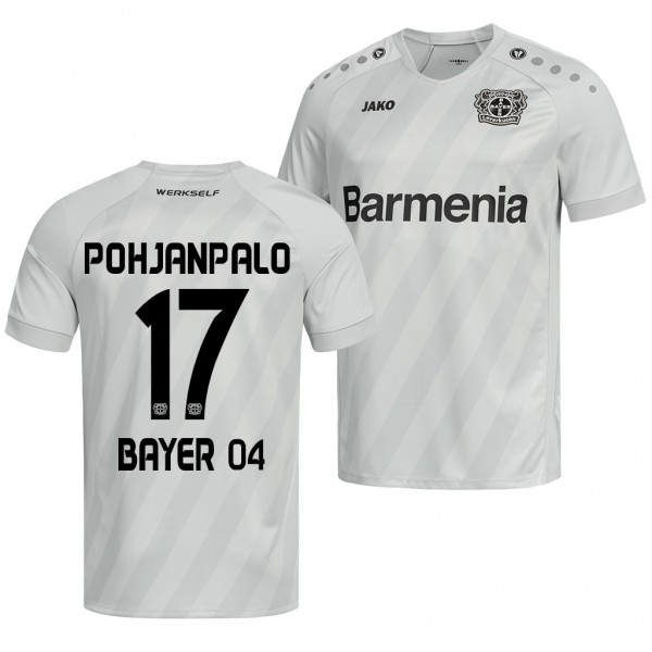 Men's Bayer Leverkusen Joel Pohjanpalo Jersey Third 19-20 White