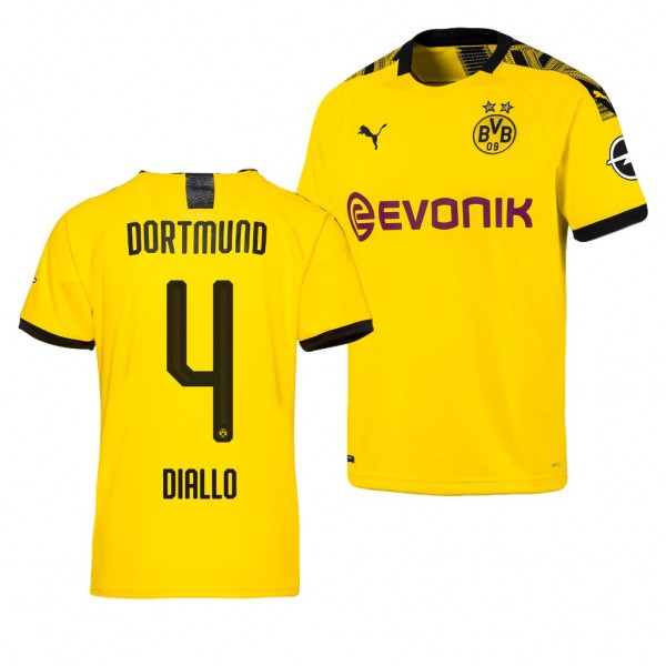 Men's Borussia Dortmund Abdou Diallo Jersey 19-20 Home