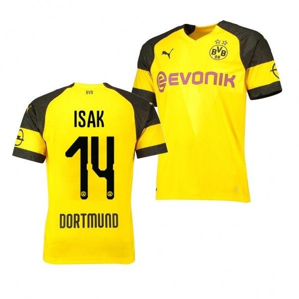 Men's Borussia Dortmund Replica Alexander Isak Jersey Home