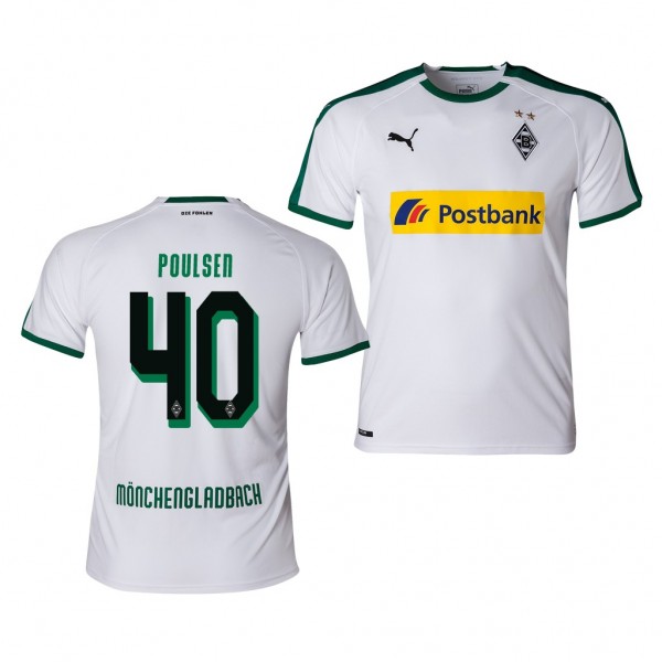 Men's Borussia Monchengladbach #40 Andreas Poulsen Jersey