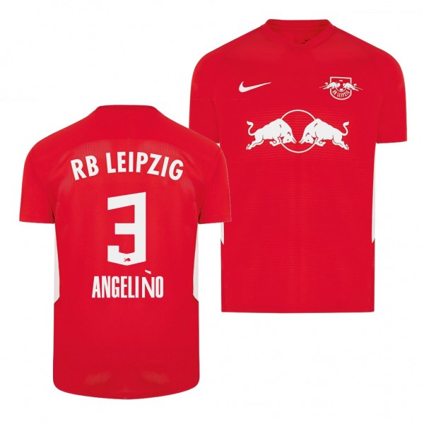 Men's Angelino RB Leipzig Fourth Jersey Red 2020-21 Replica