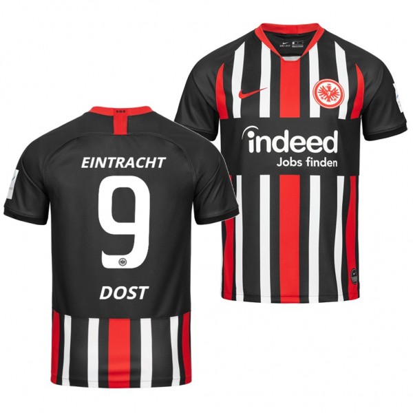 Men's Eintracht Frankfurt Bas Dost Jersey Home 19-20 Short Sleeve