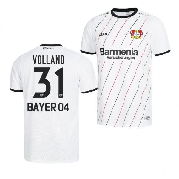 Men's Bayer Leverkusen Kevin Volland Away White Jersey
