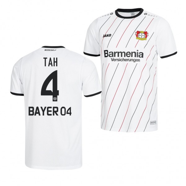 Men's Bayer Leverkusen Jonathan Tah Away White Jersey