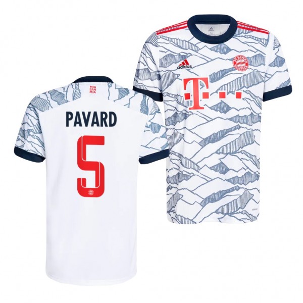 Men's Benjamin Pavard Bayern Munich 2021-22 Third Jersey White Replica