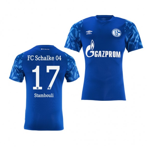 Men's Schalke 04 Benjamin Stambouli 19-20 Home Jersey