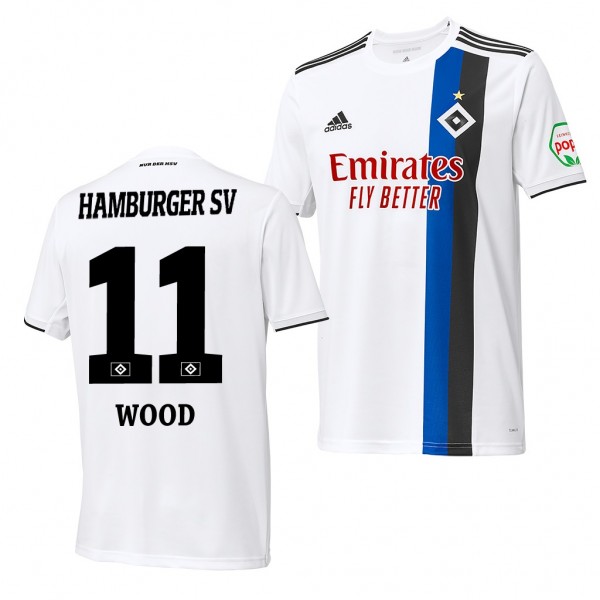 Men's Bobby Wood Hamburger SV Home Jersey 19-20