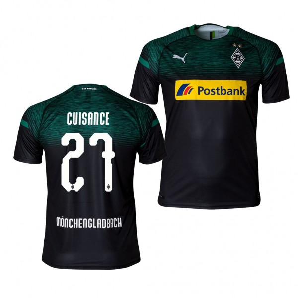 Men's Borussia Monchengladbach Mickael Cuisance Away Black Jersey