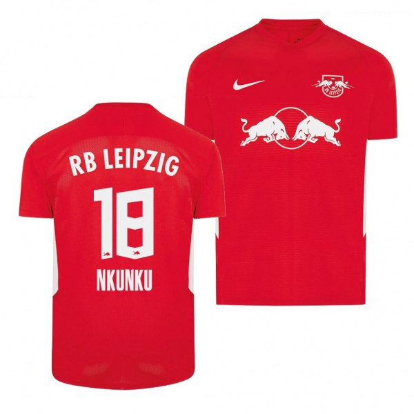 Men's Christopher Nkunku RB Leipzig Fourth Jersey Red 2020-21 Replica