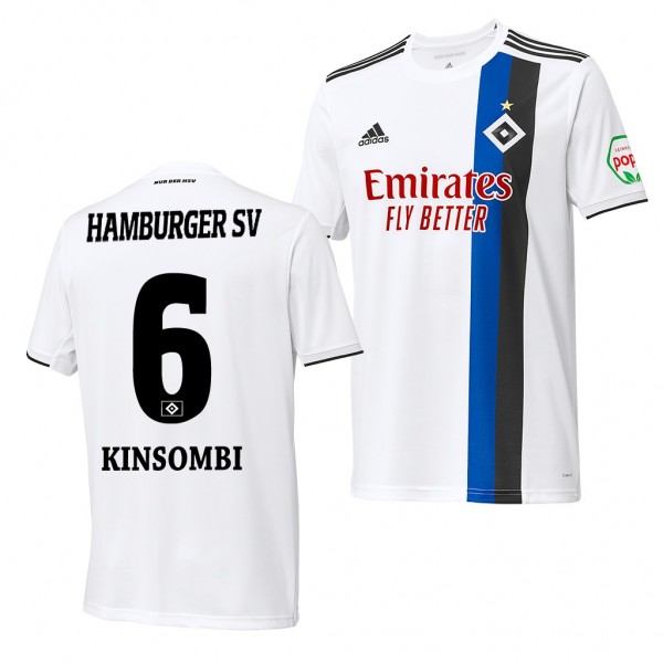 Men's David Kinsombi Hamburger SV Home Jersey 19-20