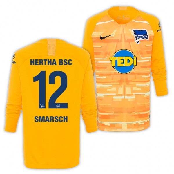 Men's Hertha BSC Berlin Dennis Smarsch Jersey Goalkeeper 19-20 Nike