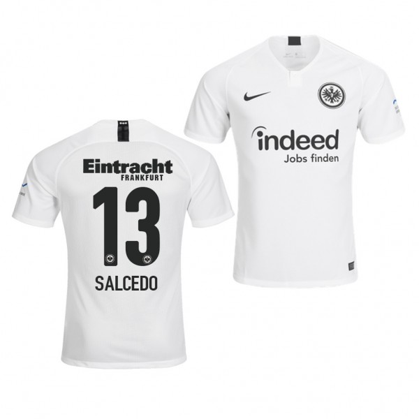 Men's Eintracht Frankfurt Carlos Salcedo Away White Jersey