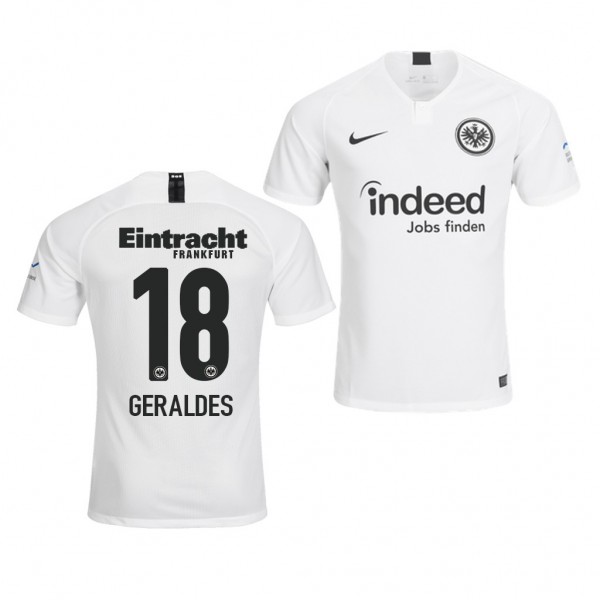 Men's Eintracht Frankfurt Francisco Geraldes Away White Jersey