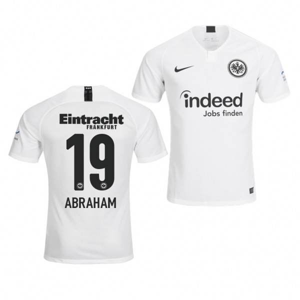 Men's Eintracht Frankfurt David Abraham Away White Jersey