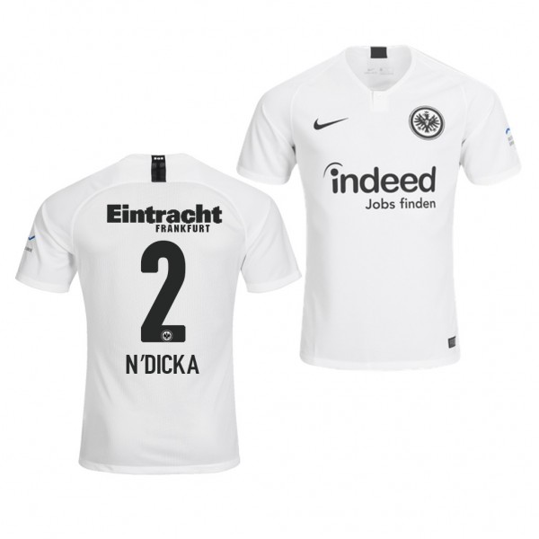 Men's Eintracht Frankfurt Evan N'Dicka Away White Jersey