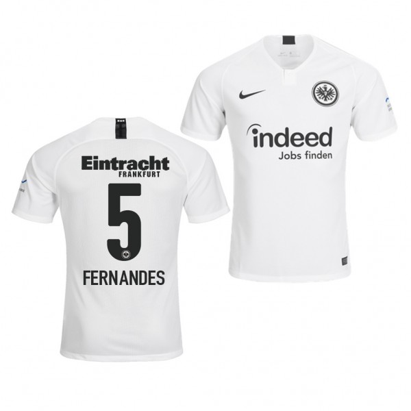Men's Eintracht Frankfurt Gelson Fernandes Away White Jersey
