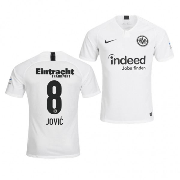 Men's Eintracht Frankfurt Luka Jovic Away White Jersey