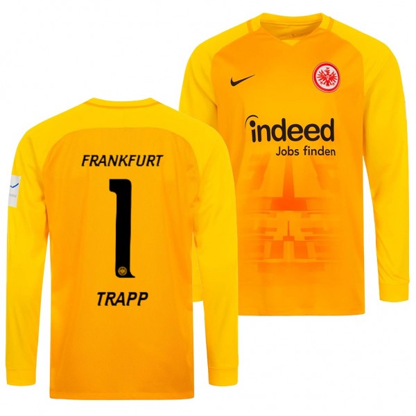 Men's Eintracht Frankfurt Kevin Trapp Jersey Goalkeeper 19-20 Long Sleeve Nike