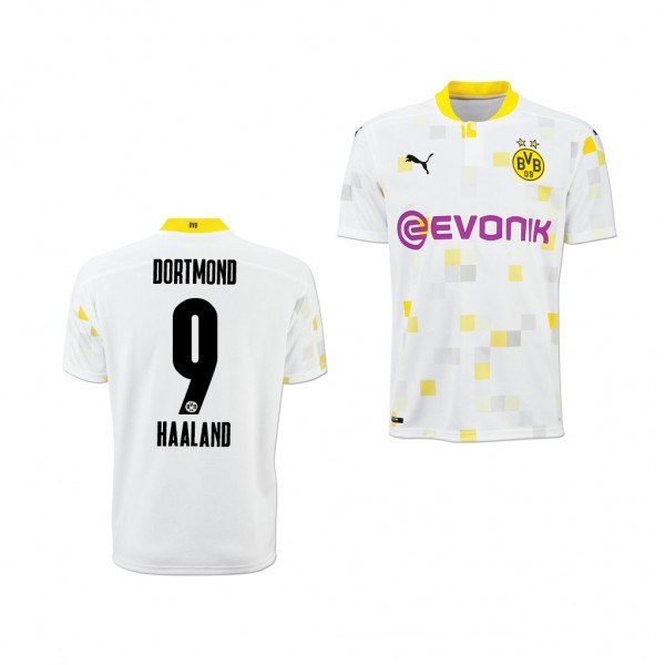 Men's Erling Haaland Borussia Dortmund Third Jersey White