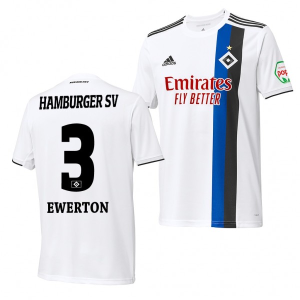 Men's Ewerton Hamburger SV Home Jersey 19-20