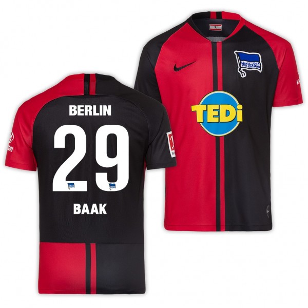 Men's Hertha BSC Florian Baak Away Jersey 19-20