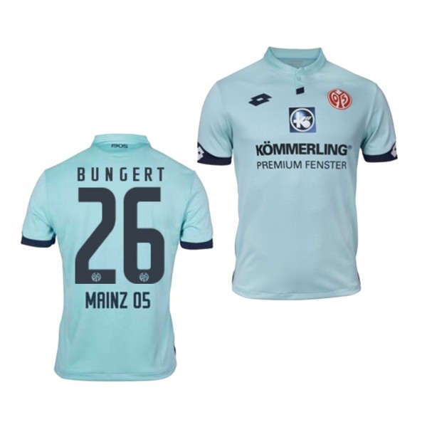 Men's FSV Mainz 05 Niko Bungert Away Light Blue Jersey