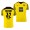 Men's Giovanni Reyna Borussia Dortmund 2021-22 Home Jersey Yellow Replica