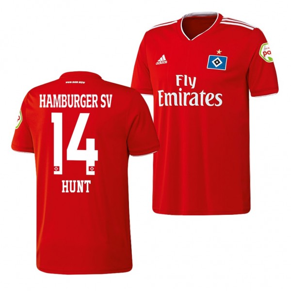 Men's Hamburger SV Aaron Hunt Away Red Jersey