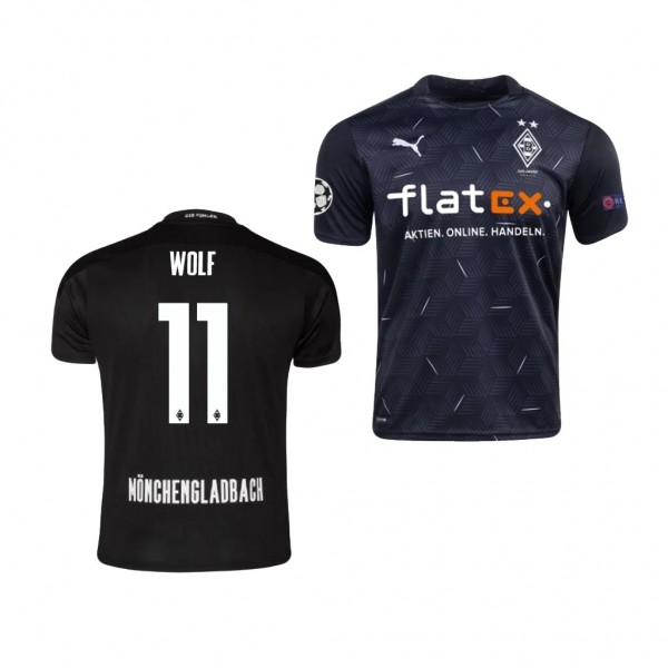Men's Hannes Wolf Borussia Monchengladbach Away Jersey White 2020-21 Replica