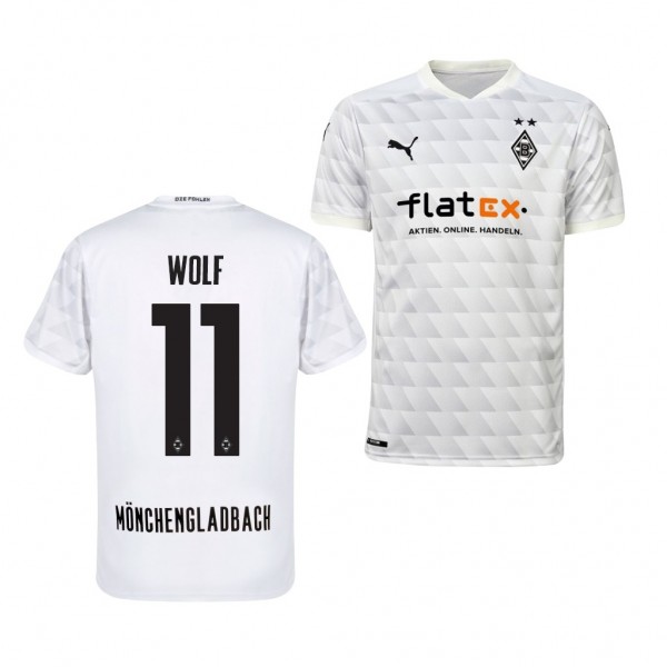 Men's Hannes Wolf Borussia Monchengladbach Home Jersey White 2020-21 Replica
