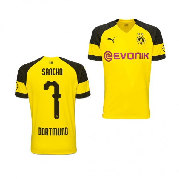 Youth Borussia Dortmund Jadon Sancho Jersey Home Official