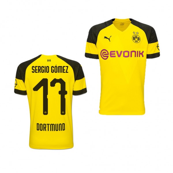 Youth Borussia Dortmund Sergio Gomez Jersey Home Official