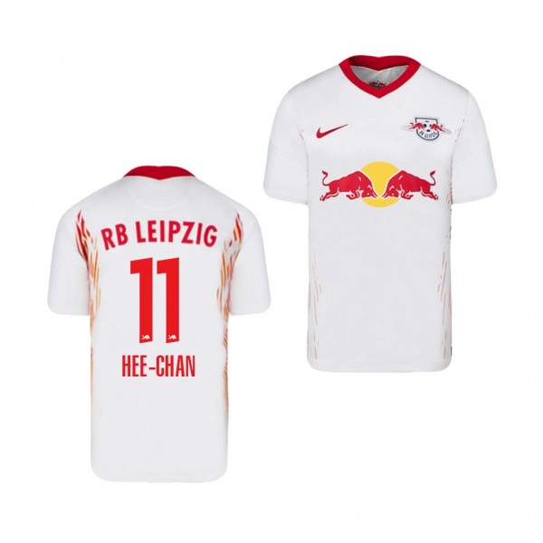 Men's Hwang Hee-Chan RB Leipzig Home Jersey White 2020-21 Replica