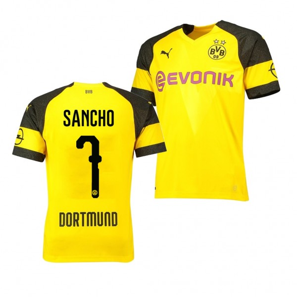 Men's Borussia Dortmund Replica Jadon Sancho Jersey Home