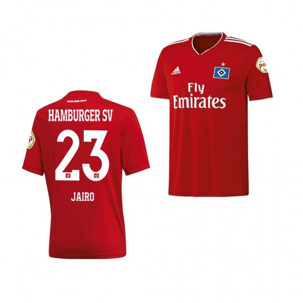 Men's Away Hamburger SV Jairo Samperio Jersey Red