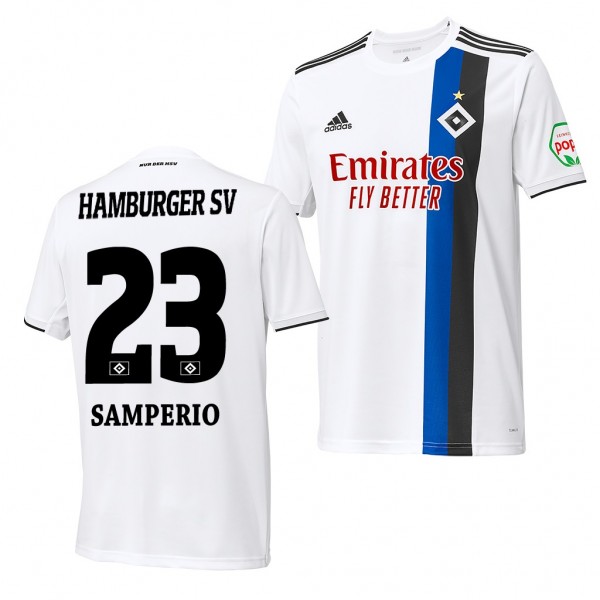 Men's Jairo Samperio Hamburger SV Home Jersey 19-20