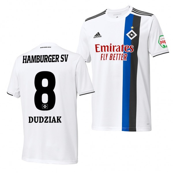 Men's Jeremy Dudziak Hamburger SV Home Jersey 19-20