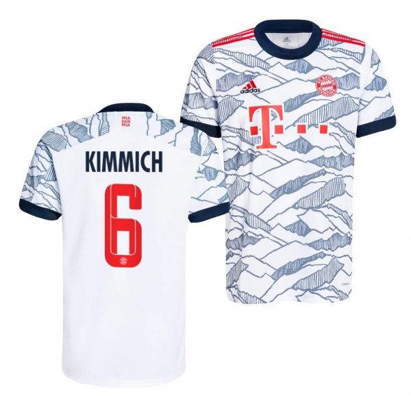 Men's Joshua Kimmich Bayern Munich 2021-22 Third Jersey White Replica