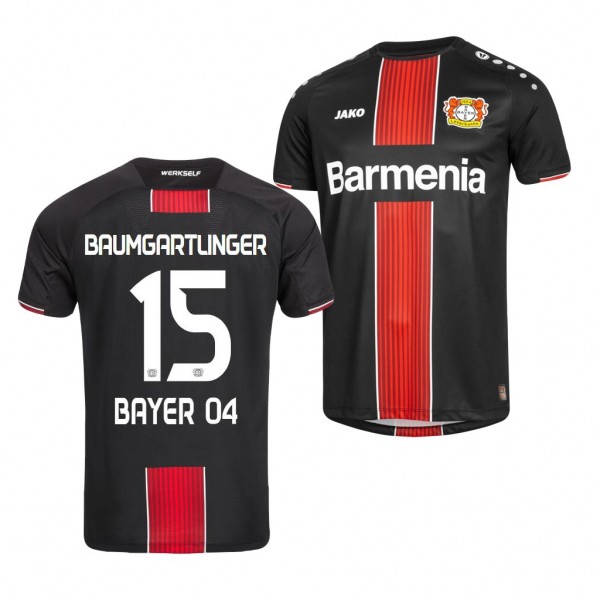 Men's Bayer Leverkusen Julian Baumgartlinger Jersey Away 19-20 Short Sleeve