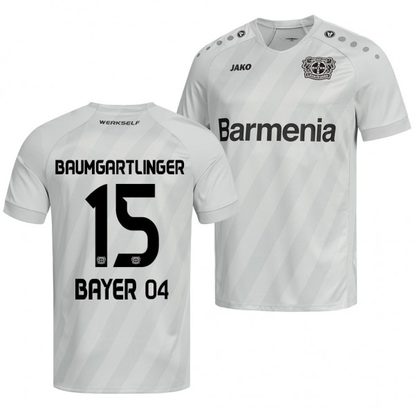 Men's Bayer Leverkusen Julian Baumgartlinger Jersey Third 19-20 White