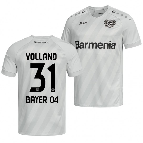 Men's Bayer Leverkusen Kevin Volland Jersey Third 19-20 White
