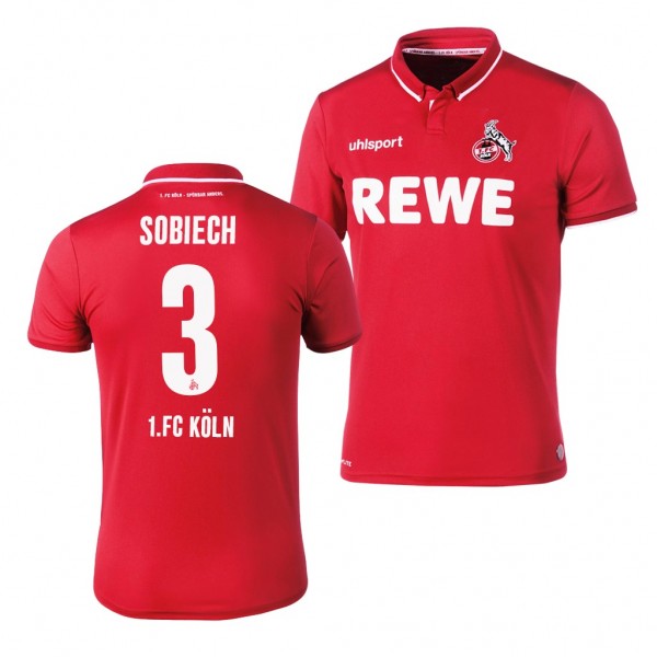 Men's Koln Lasse Sobiech Away Red Jersey