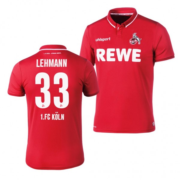 Men's Koln Matthias Lehmann Away Red Jersey