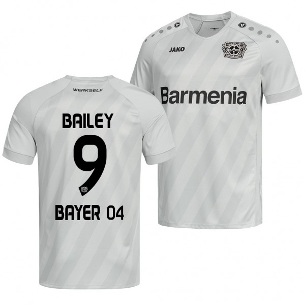 Men's Bayer Leverkusen Leon Bailey Jersey Third 19-20 White