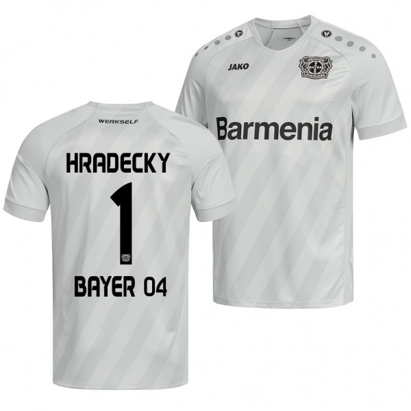 Men's Bayer Leverkusen Lukas Hradecky Jersey Third 19-20 White
