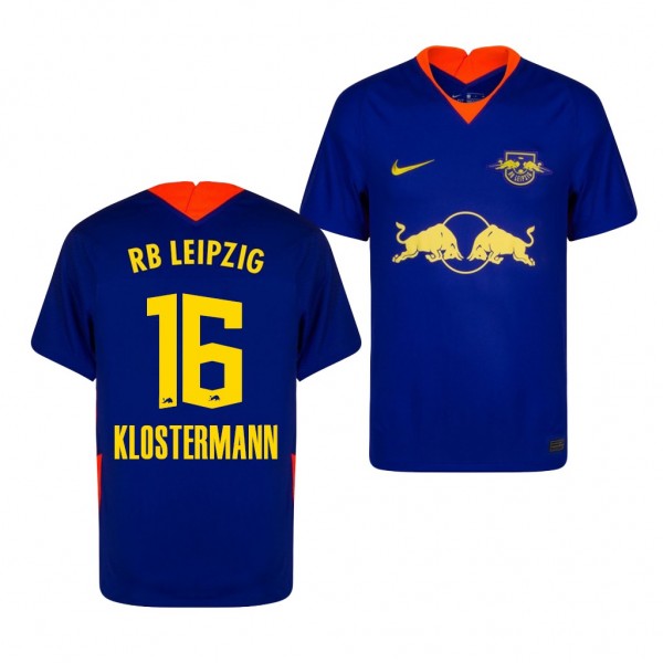 Men's Lukas Klostermann RB Leipzig Away Jersey Navy 2020-21 Replica