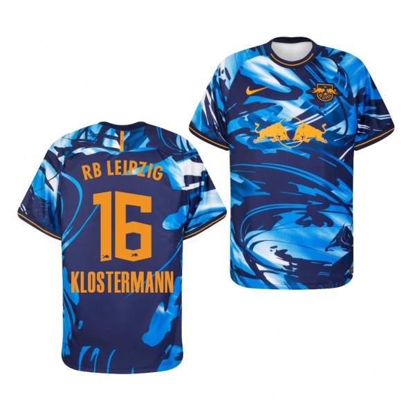 Men's Lukas Klostermann RB Leipzig Third Jersey Blue 2020-21 Replica