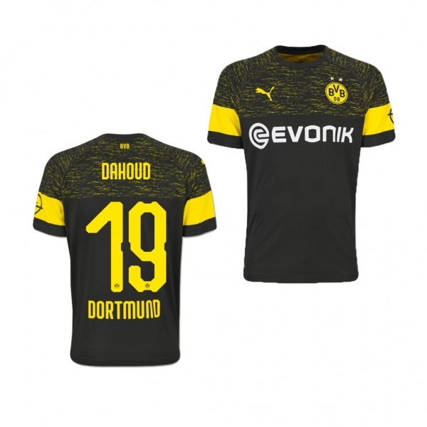 Men's Away Borussia Dortmund Mahmoud Dahoud Black Jersey