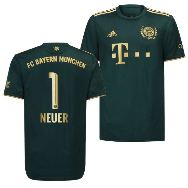 Men's Manuel Neuer Bayern Munich 2021-22 Oktoberfest Jersey Green Fourth