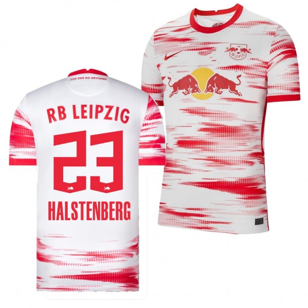Men's Marcel Halstenberg RB Leipzig 2021-22 Home Jersey Red Replica